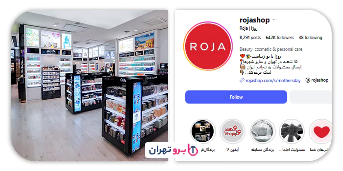 فروشگاه لوازم آرایشی روژا